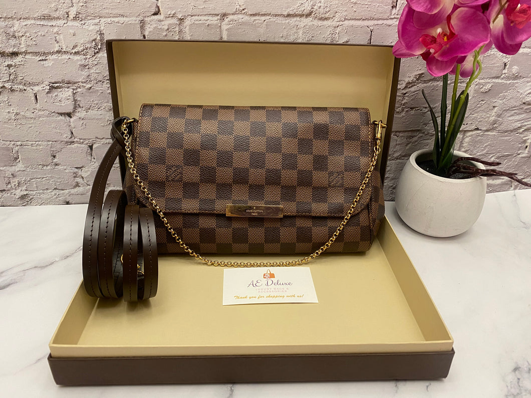 Louis Vuitton Favorite MM Damier Ebene Bag (FL2176)