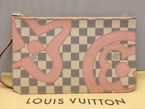 Louis Vuitton LIMITED Tahitienne Damier Azur Neverfull MM/GM Pochette