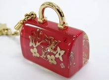 Load image into Gallery viewer, Louis Vuitton Key Charm Holder Inclusion Red Speedy Bag Motif
