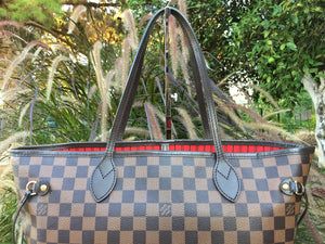 Louis Vuitton Neverfull MM Damier Ebene Canvas Tote (SF0155)