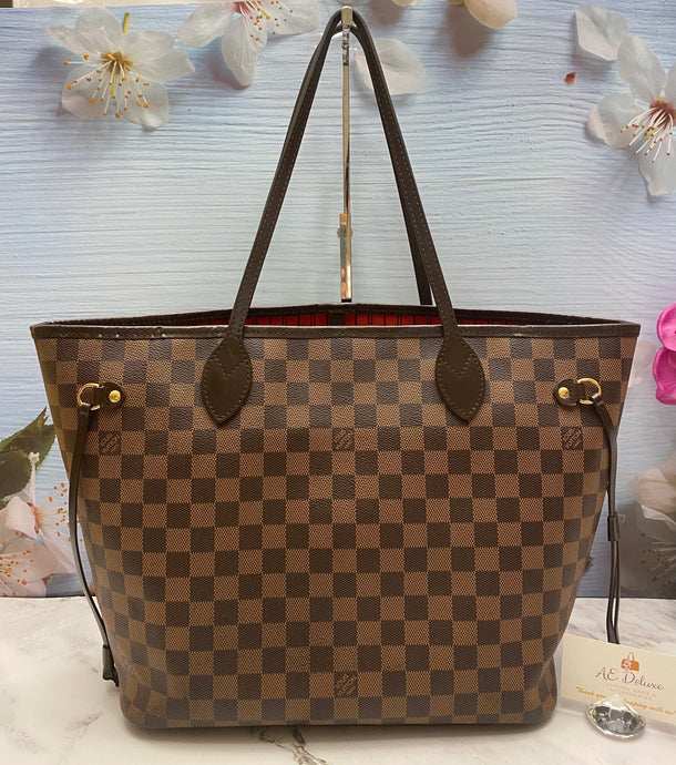 Louis Vuitton Neverfull MM Damier Ebene Tote (SD2178)