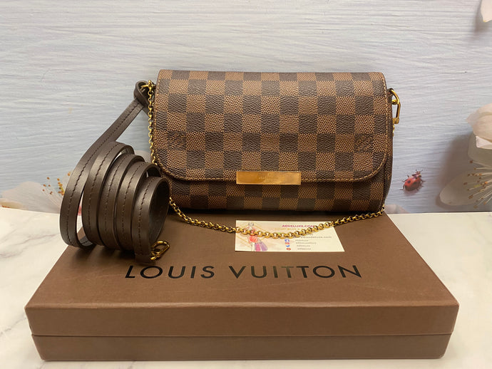 Louis Vuitton Favorite PM Damier Ebene Bag (DU2157)