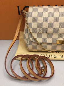 Louis Vuitton Favorite MM Damier Azur Crossbody Bag (FL1164)