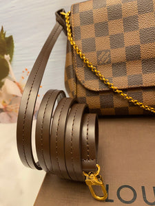 Louis Vuitton Favorite MM Damier Ebene Bag (FL0116)