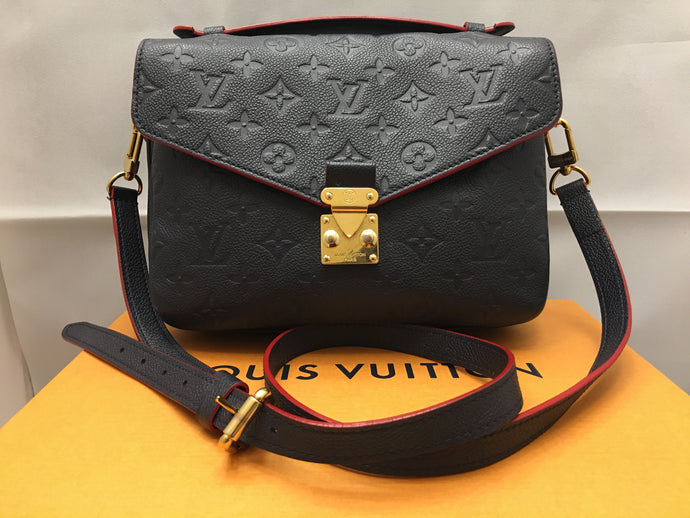 Louis Vuitton Empreinte Pochette Metis Marine Rouge/Navy Bag