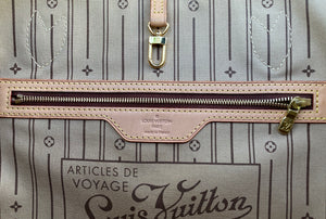 Louis Vuitton Neverfull GM Beige Monogram Tote (FL3190)