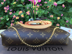 Louis Vuitton Pallas Navy Clutch Chain Crossbody