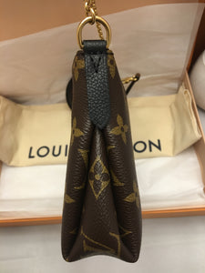 Louis Vuitton Pallas Noir Clutch Crossbody Bag