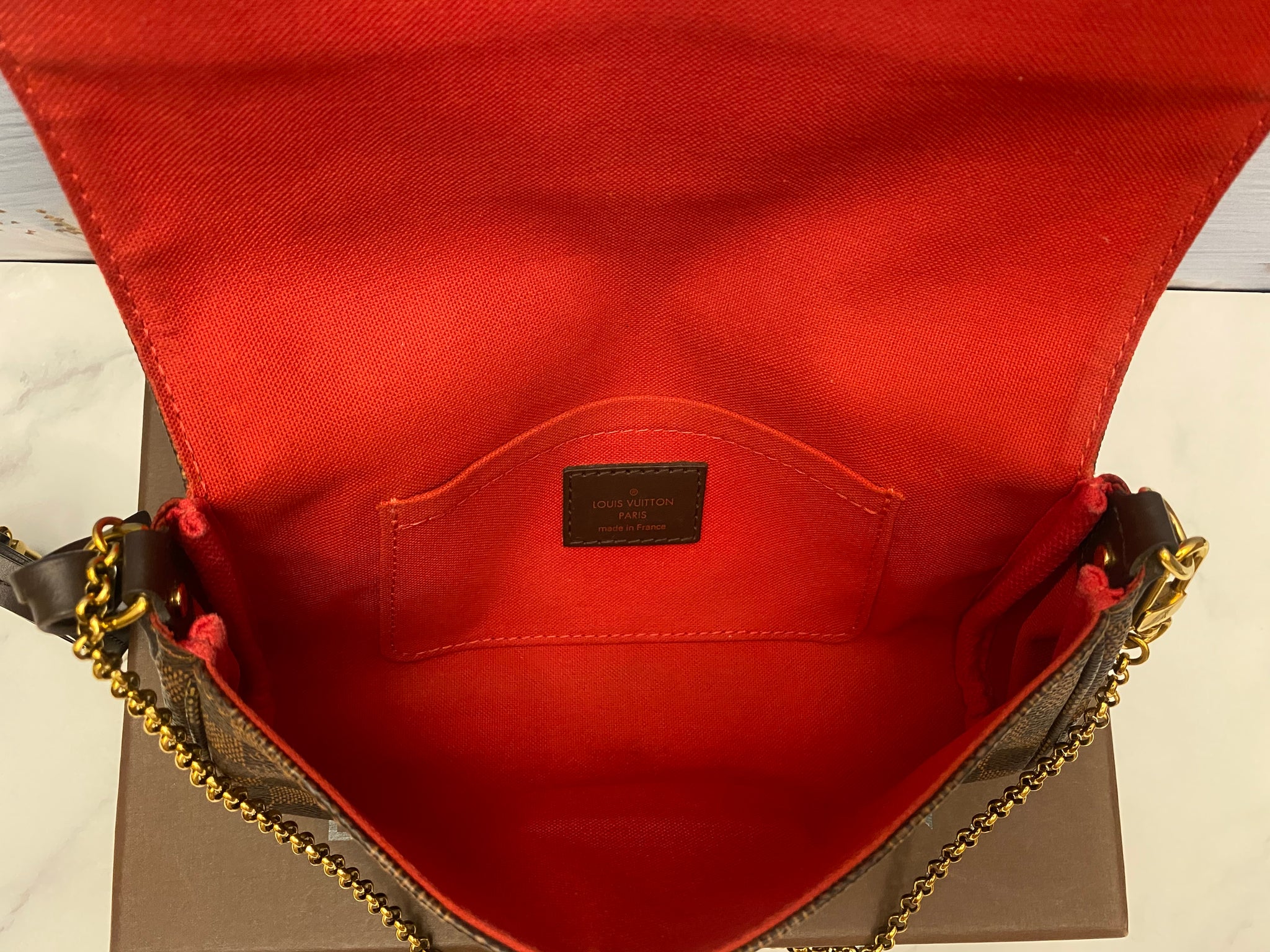 Louis Vuitton Favorite PM Damier Ebene Bag (DU2157) – AE Deluxe LLC®