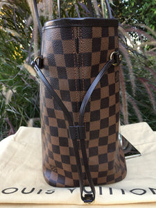 Louis Vuitton Neverfull MM Damier Ebene Canvas Tote (SF0155)