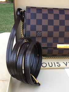 Louis Vuitton Favorite MM Damier Ebene Crossbody Bag (DU3164)
