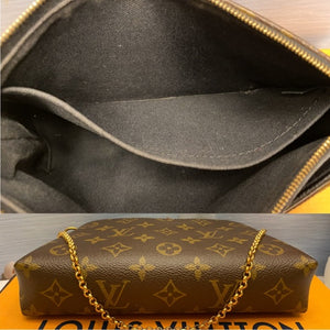 Pallas Noir Clutch Crossbody Bag (CA4195) + Box
