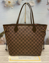 Load image into Gallery viewer, Louis Vuitton Neverfull MM Damier Ebene Cherry Red Tote (AR2141)+Certificate
