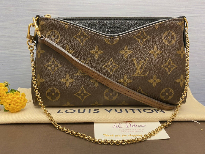 Louis Vuitton Pallas Noir/Black Clutch (GI2176)