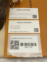 Load image into Gallery viewer, BRAND NEW Louis Vuitton Neverfull MM Monogram Pivoine Shoulder Tote