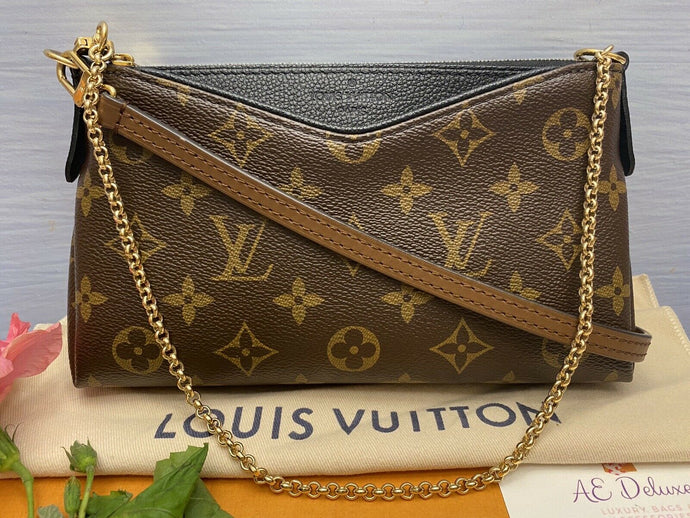 Louis Vuitton Pallas Noir/Black Clutch(GI0197)