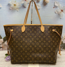 Load image into Gallery viewer, Louis Vuitton Neverfull GM Pivoine Monogram Canvas Shoulder Tote Bag(SD3250)