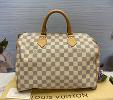 Load image into Gallery viewer, LOUIS VUITTON Speedy 30 Damier Azur Handbag Purse (SD3077)