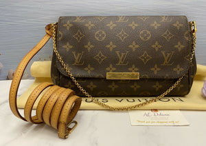 Louis Vuitton Favorite MM Monogram Clutch Purse (MI3174)