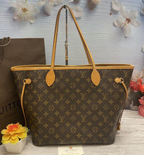 Load image into Gallery viewer, Louis Vuitton Neverfull MM Monogram Beige Shoulder Tote(SD3132)