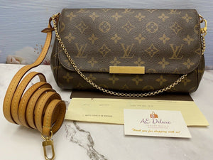 Louis Vuitton Favorite MM Monogram M40718 Crossbody Handbag Clutch LV  Receipt