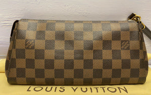 Louis Vuitton Eva Damier Ebene Clutch (DU1102)