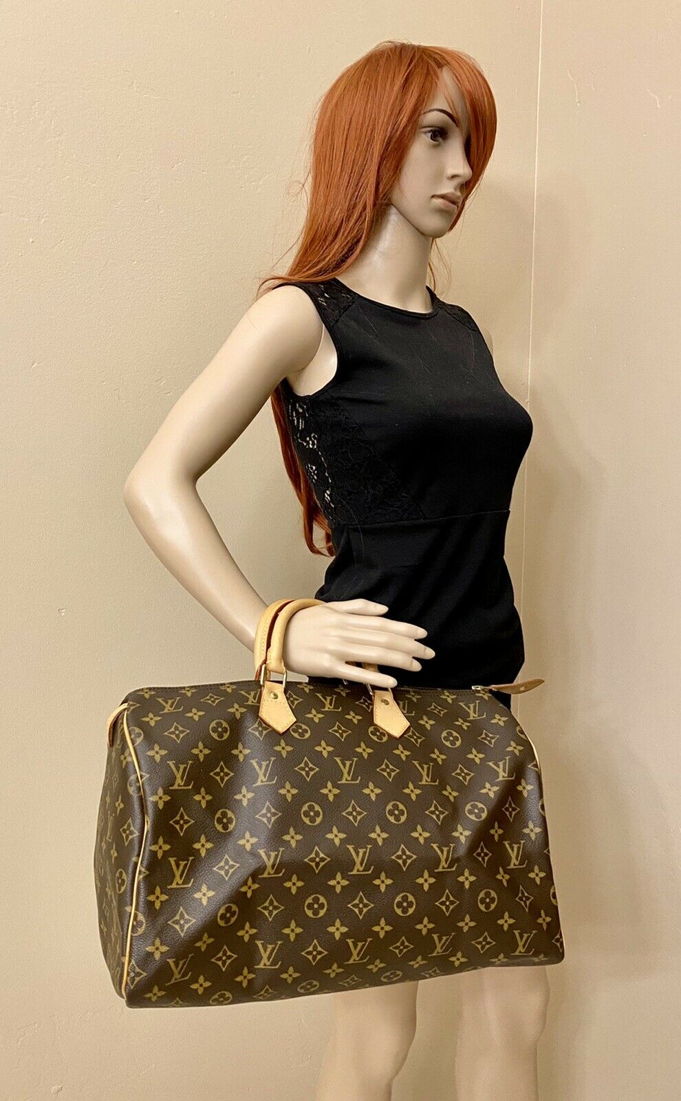 🌸 Louis Vuitton Speedy 35 Monogram Doctor Style Handbag (AA2008