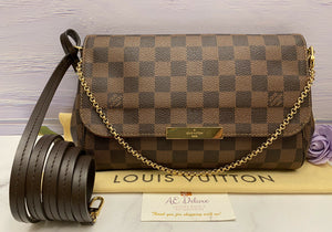 Louis Vuitton Favorite MM Damier Ebene Clutch (FL0177)