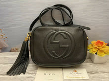Load image into Gallery viewer, GUCCI Soho Disco Black Leather Crossbody Shoulder Bag Purse (308364 520981)