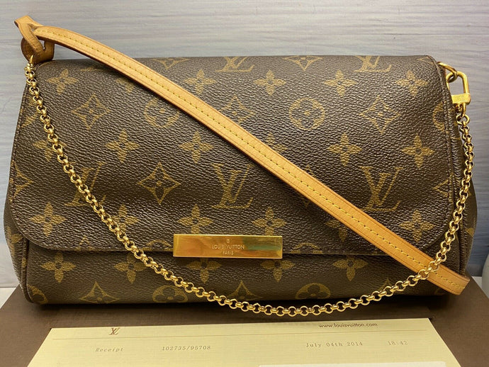 Louis Vuitton Favorite MM Monogram Clutch Purse (FL1124)