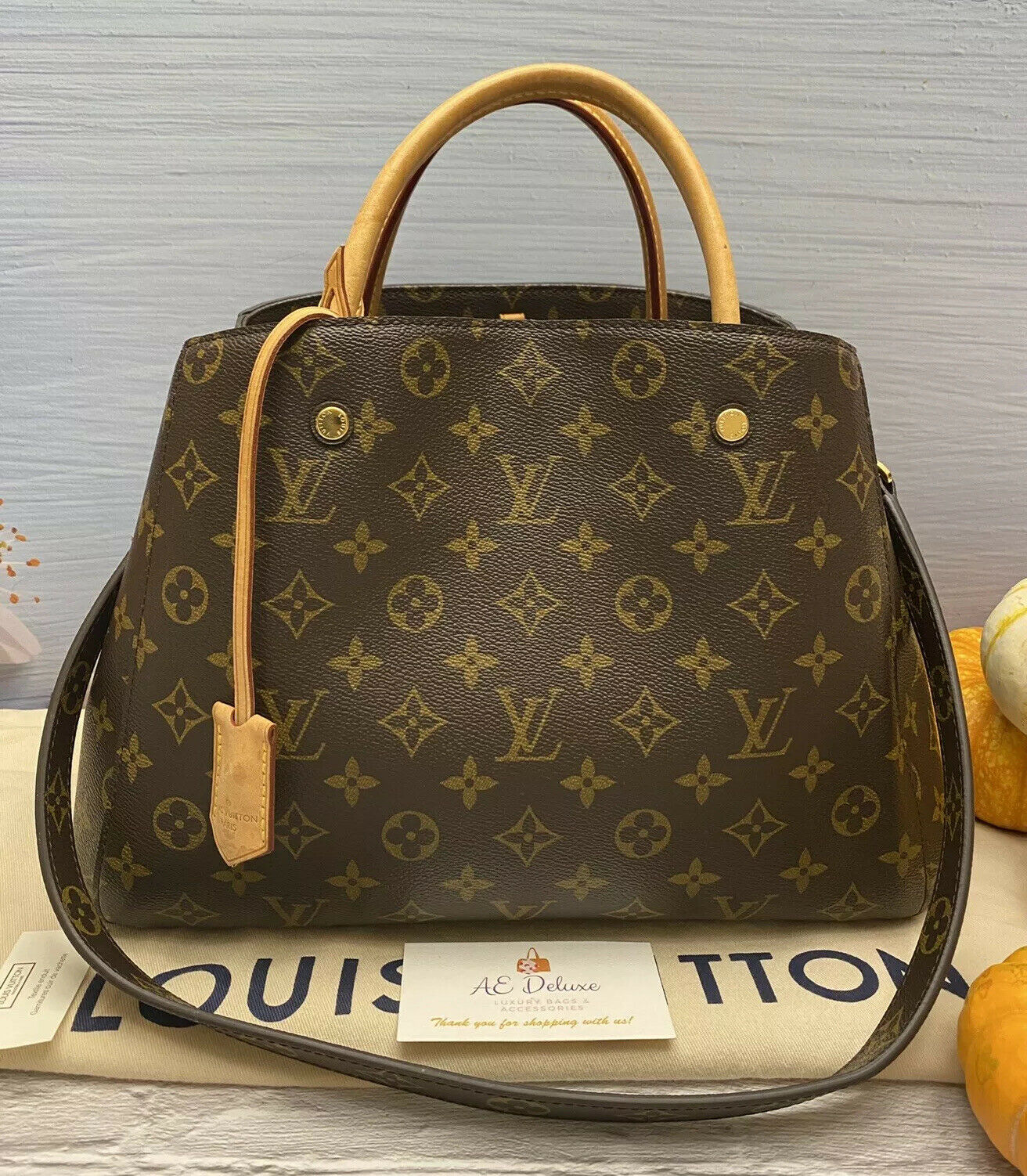Louis Vuitton Montaigne Monogram MM Shoulder Purse Satchel Handbag – AE  Deluxe LLC®