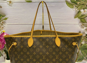 Louis Vuitton Neverfull GM Monogram Beige Tote Bag (FL1017)