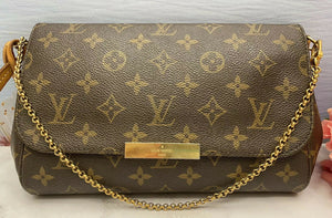 Louis Vuitton Favorite MM Monogram Clutch Purse (DU5112)