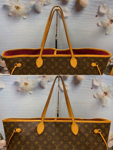 Louis Vuitton Neverfull GM Pivoine Monogram Canvas Shoulder Tote Bag (SD4138)