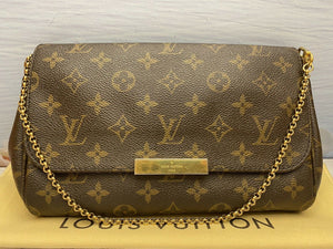 Louis Vuitton Favorite MM Monogram Clutch Purse (SA0154)