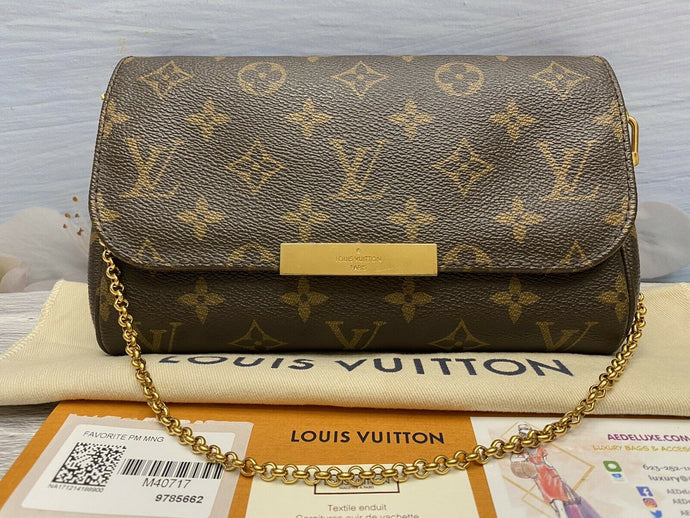 Louis Vuitton Favorite PM Monogram Clutch Crossbody(DU5117)