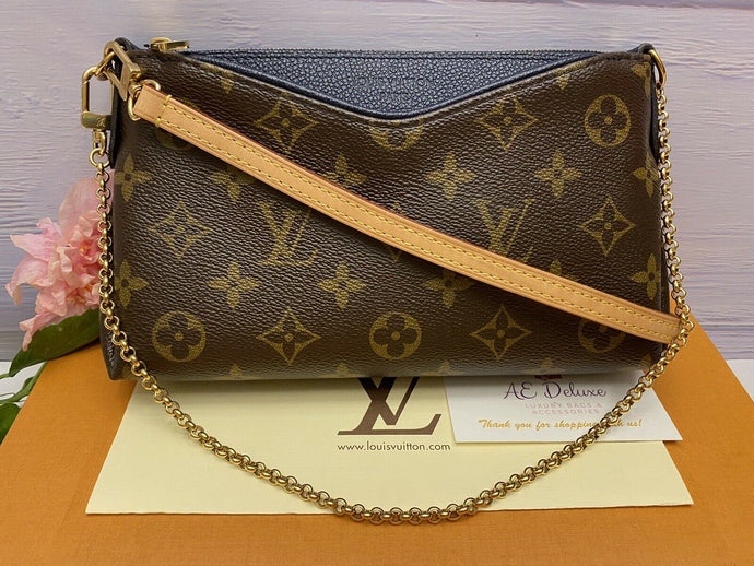 Louis Vuitton Pallas Marine/Navy Clutch (GI1127)