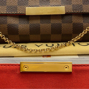 Louis Vuitton Favorite MM Damier Ebene Clutch Crossbody Bag(DU2127)