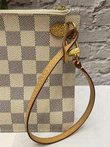 Louis Vuitton Neverfull MM/GM Damier Azur Wristlet/Pouch/Clutch(SD1124)
