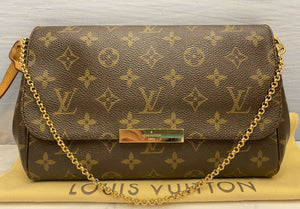 Louis Vuitton Favorite MM Monogram Chain Clutch (FL5106)