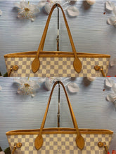 Load image into Gallery viewer, Louis Vuitton Neverfull MM Damier Azur Rose Ballerine Tote (SD0149)