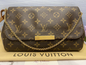 Louis Vuitton Favorite MM Monogram Clutch Purse (SA4163)