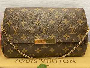 Louis Vuitton Favorite MM Monogram Clutch Purse (FL4166)