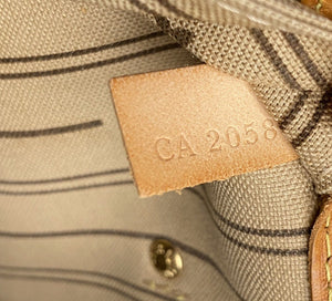 Louis Vuitton Neverfull MM Monogram Beige Shoulder Bag Tote
