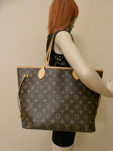 Load image into Gallery viewer, Louis Vuitton Neverfull MM Monogram Beige Shoulder Bag Tote