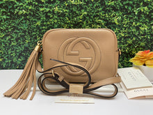 Load image into Gallery viewer, GUCCI Soho Disco Beige Calfskin Leather Crossbody Bag (I021337616)