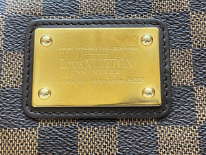 Louis Vuitton Eva Damier Ebene Clutch Crossbody Purse (AA4132)