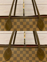 Load image into Gallery viewer, Louis Vuitton Neverfull MM Damier Ebene Cherry Red Tote (SD4114)