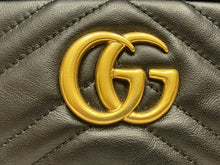 Load image into Gallery viewer, GUCCI GG Marmont Matelasse Mini Black Calfskin Leather (81000)