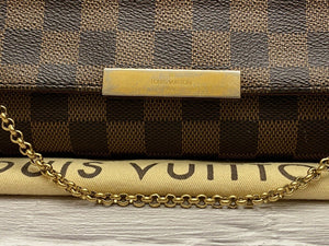 Louis Vuitton Favorite PM Damier Ebene Clutch Crossbody(SD2114)